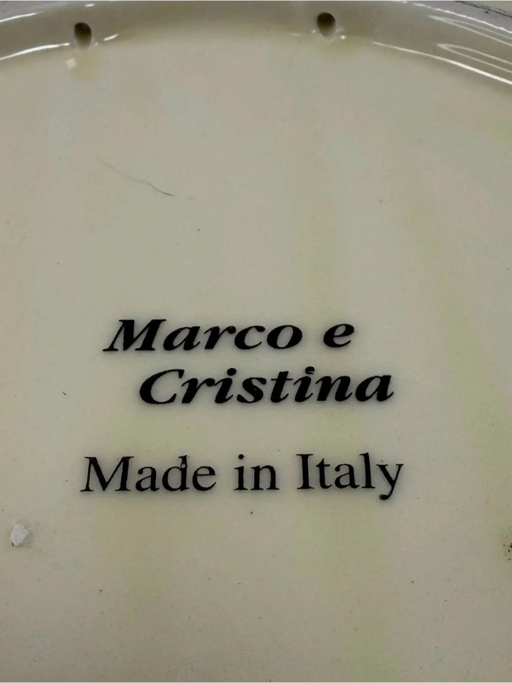 Marco e Cristina Pig Swine Wall Plate Farmhouse Farm Made In Italy Hand Painted